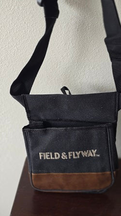 Waxed canvas shot bag.