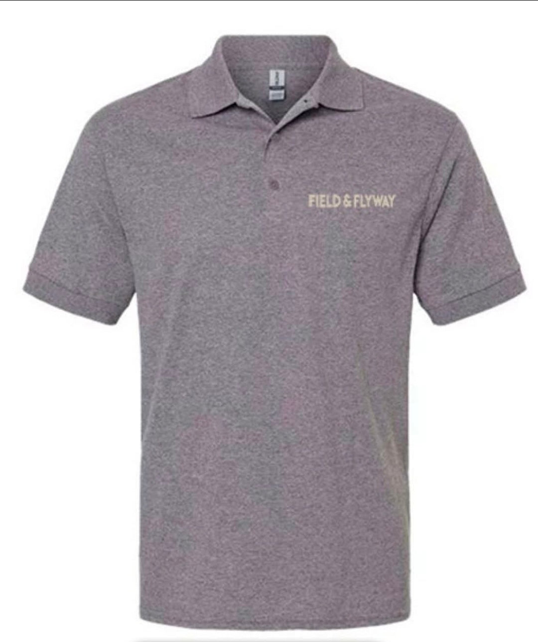 Poplin Field & Flyway Co polo - Gray
