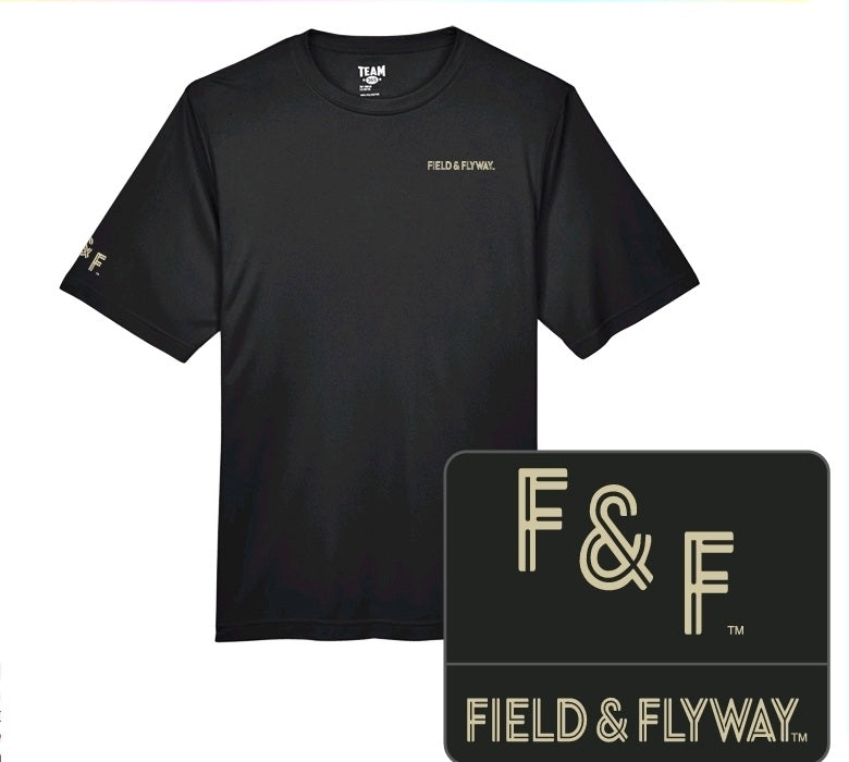 Short Sleeve T-shirt - BLACK AND GOLD